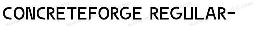 ConcreteForge Regular字体转换